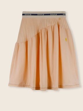 LMN3 Pleated Peach A-Line Skirt Branded Waistband Girls Size 14